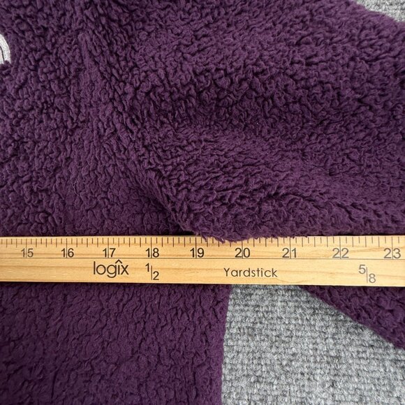 North Face Jacket Women Full Zip Fleece Soft Purple Logo Medium Long Sleeve - Picture 6 of 16